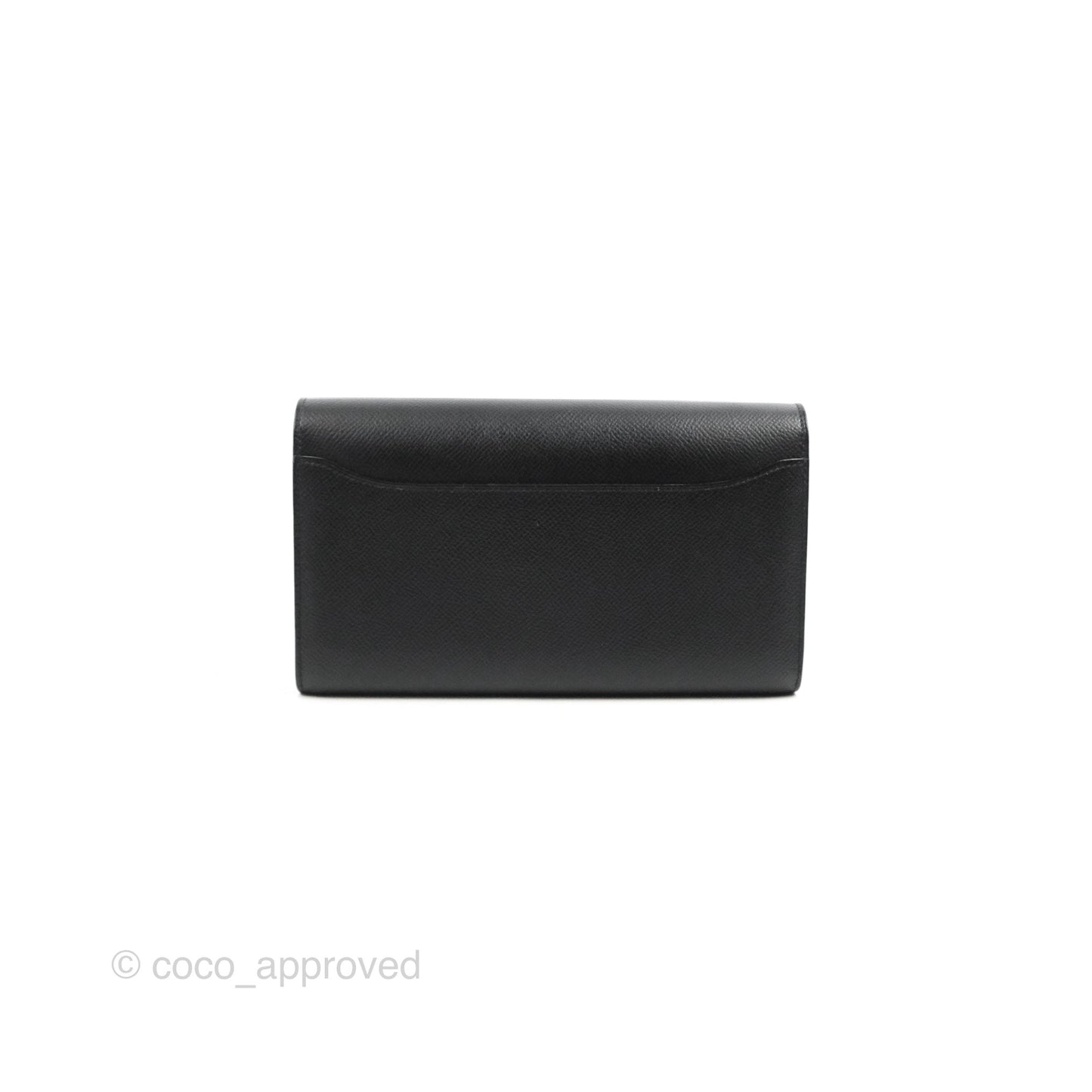 Hermès Constance Long Wallet Black Epsom Gold Hardware