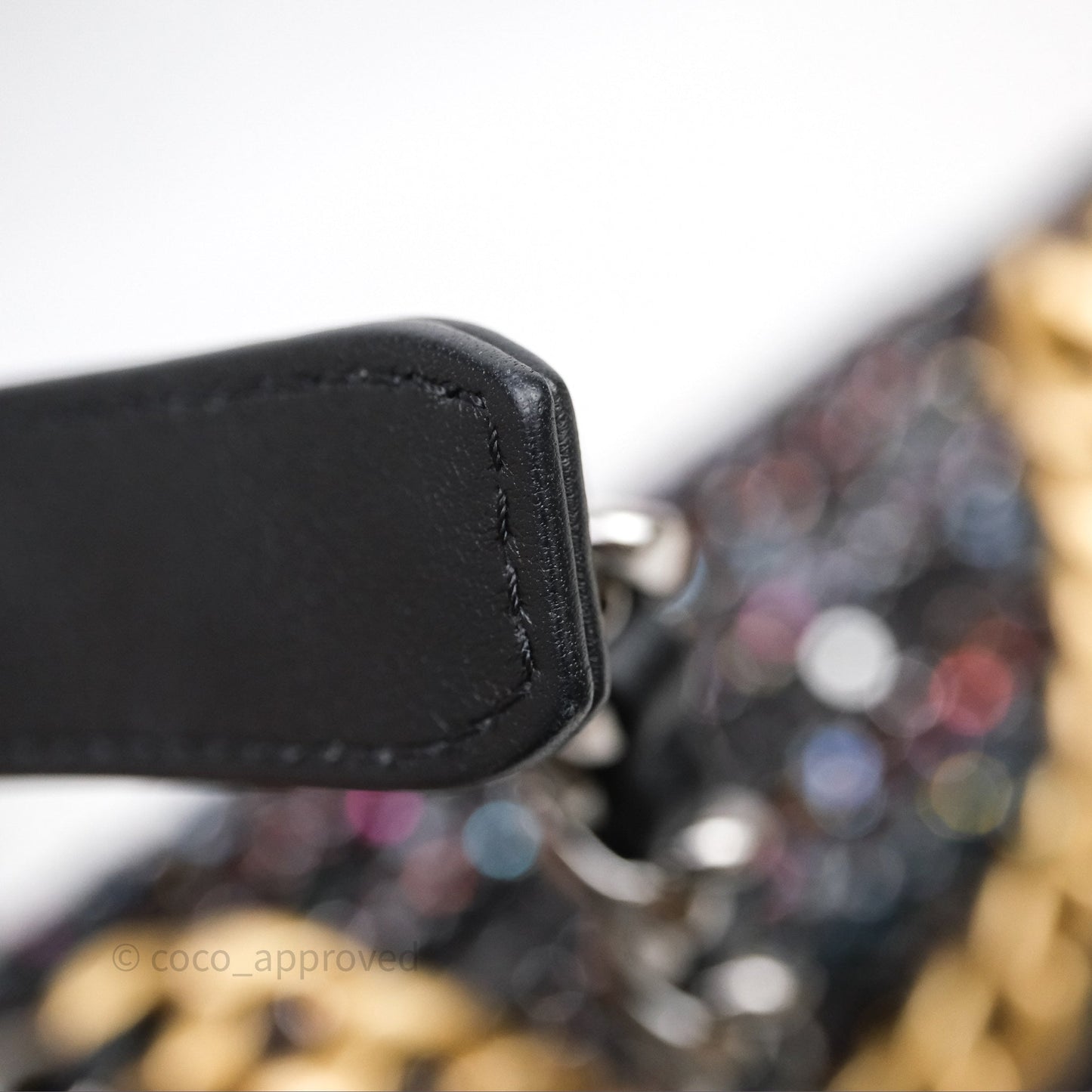 Chanel 19 Small Tweed Sequin Quilted Flap Black Multicolor Mixed Hardware