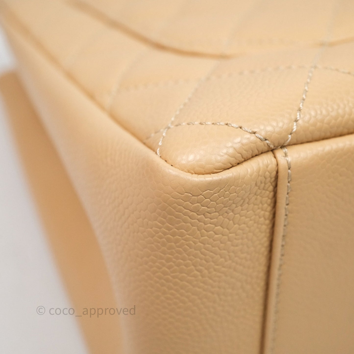 Chanel GST Beige Caviar Gold Hardware