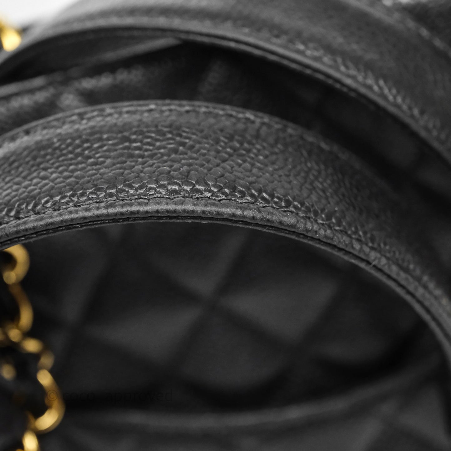 Chanel Vertical GST Black Caviar Gold Hardware