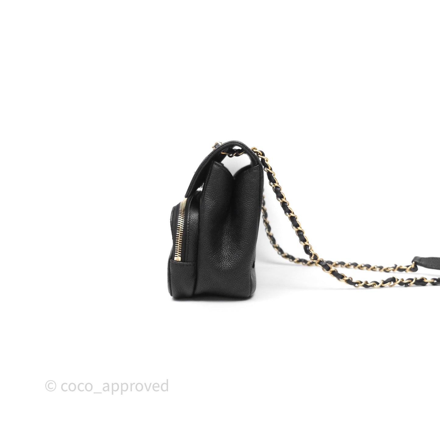 Chanel Chic Trip Flap Bag Black Caviar Gold Hardware