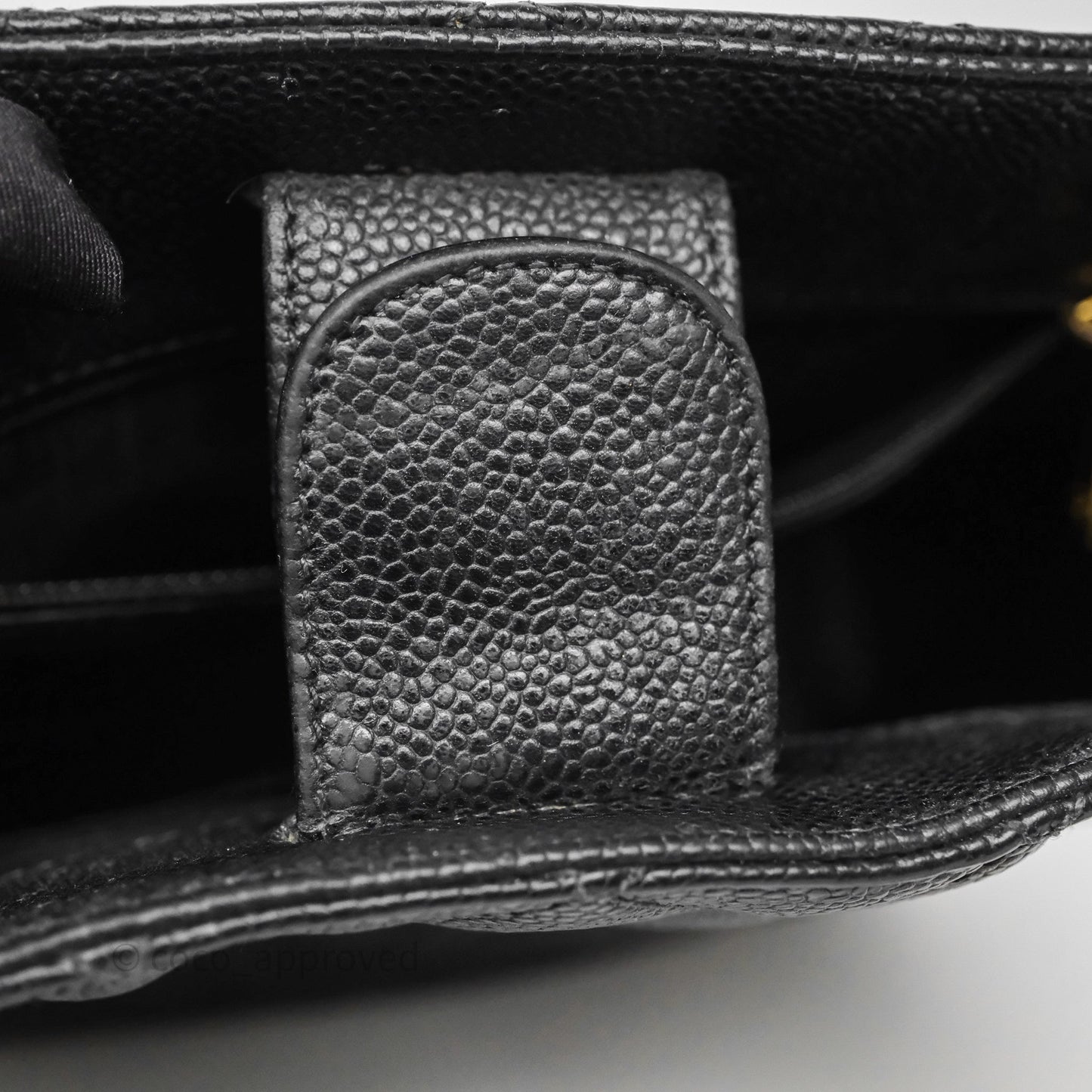 Chanel Vertical GST Black Caviar Gold Hardware