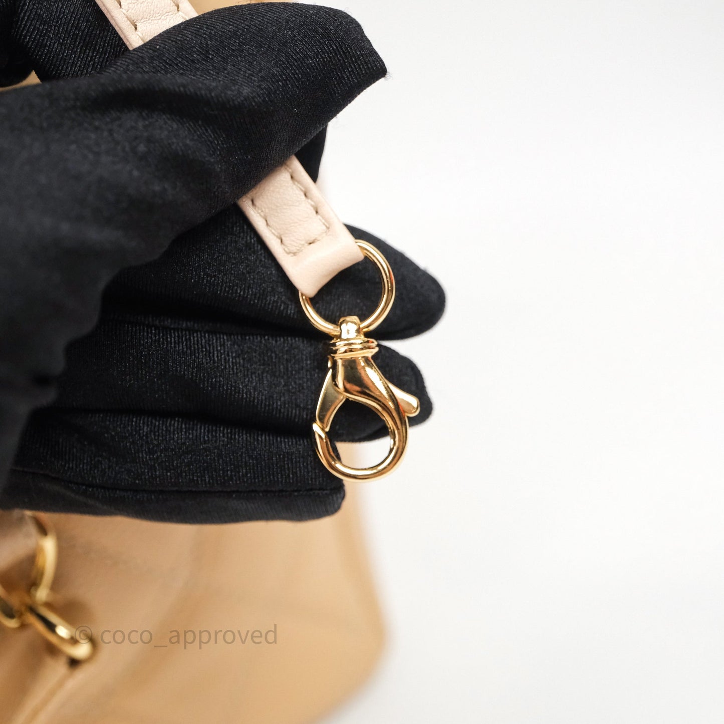 Chanel GST Beige Caviar Gold Hardware