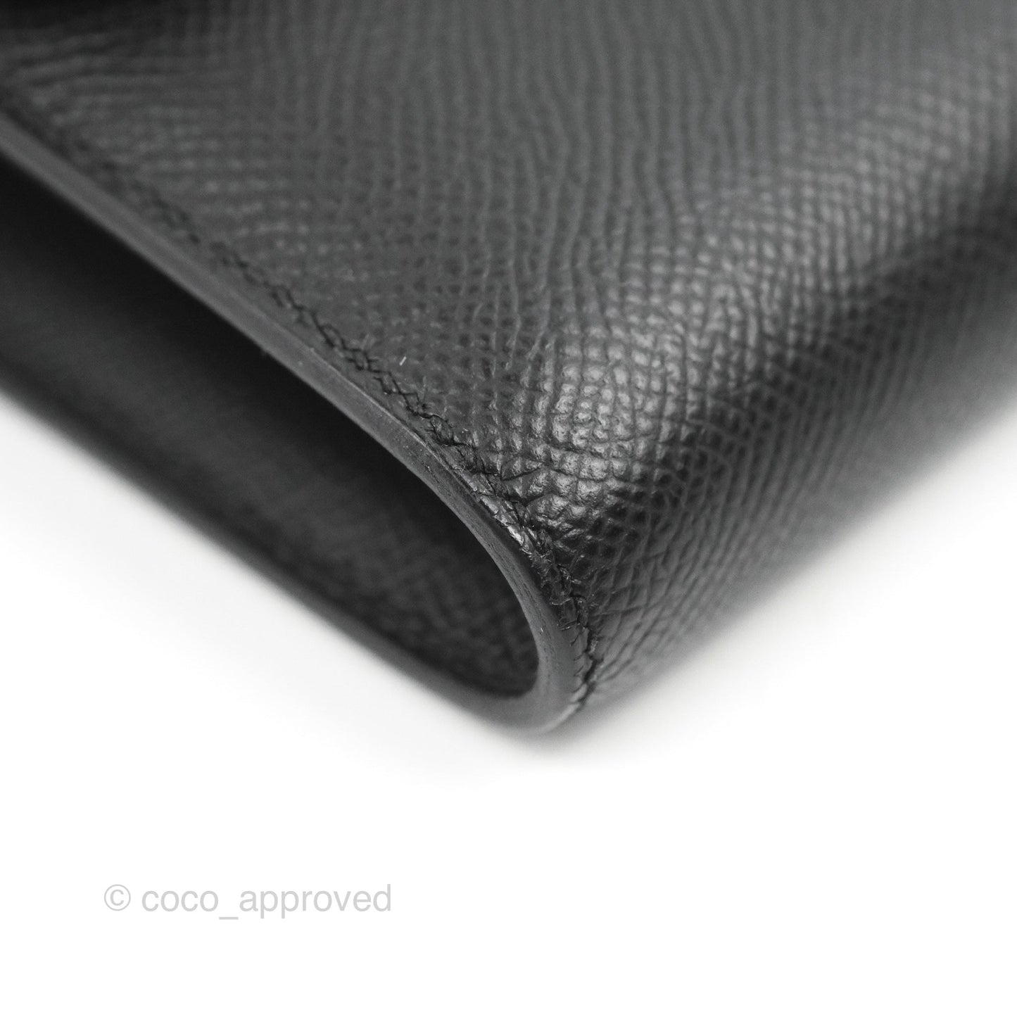 Hermès Constance Long Wallet Black Epsom Gold Hardware