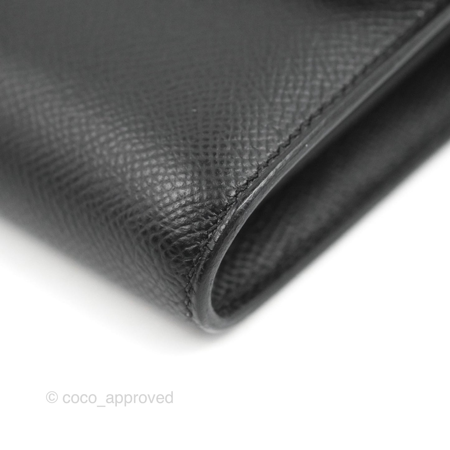 Hermès Constance Long Wallet Black Epsom Gold Hardware
