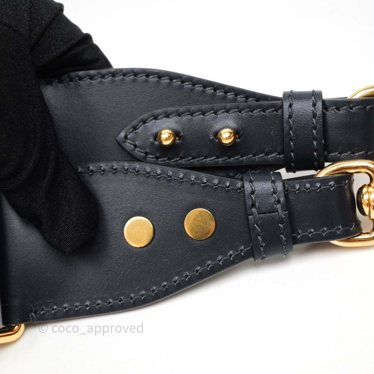Christian Dior Large Bobby Flap Black Grained Calfskin