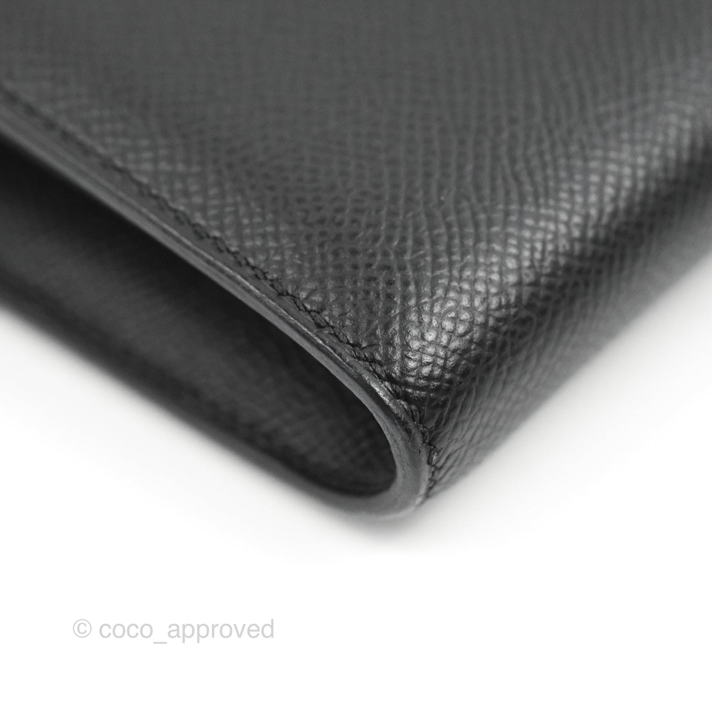 Hermès Constance Long Wallet Black Epsom Gold Hardware