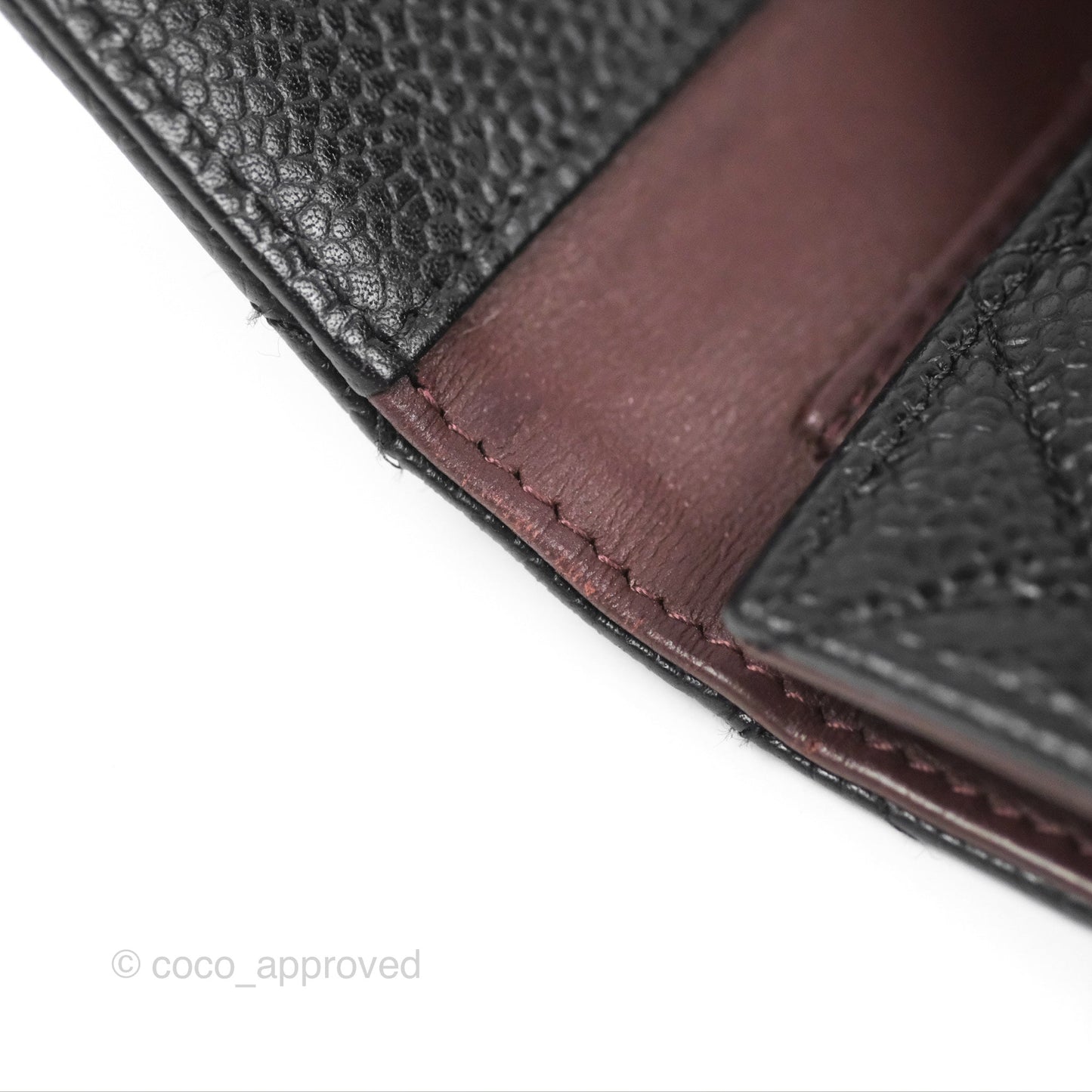 Chanel Classic Flap Wallet Black Caviar Silver Hardware
