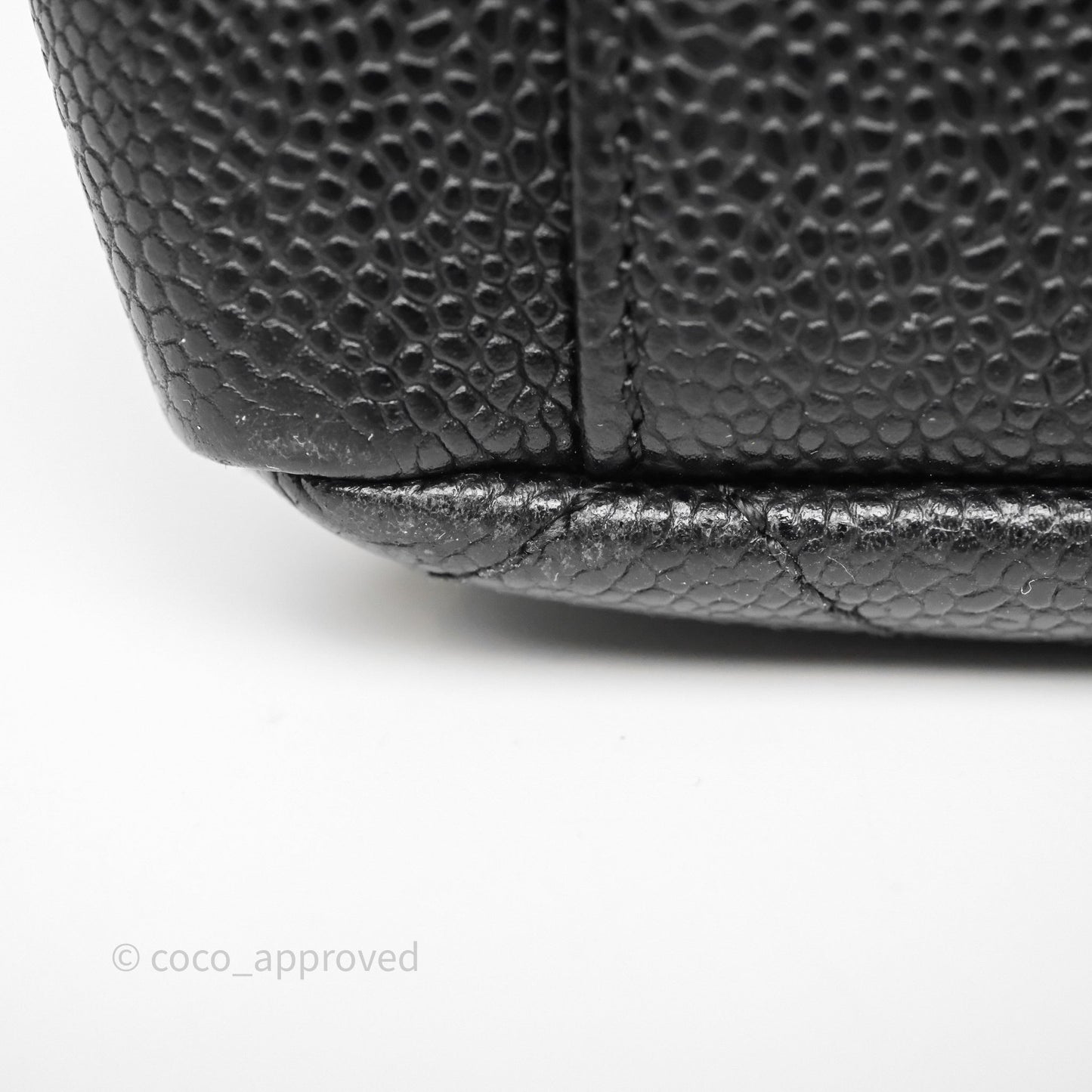 Chanel Vertical GST Black Caviar Gold Hardware