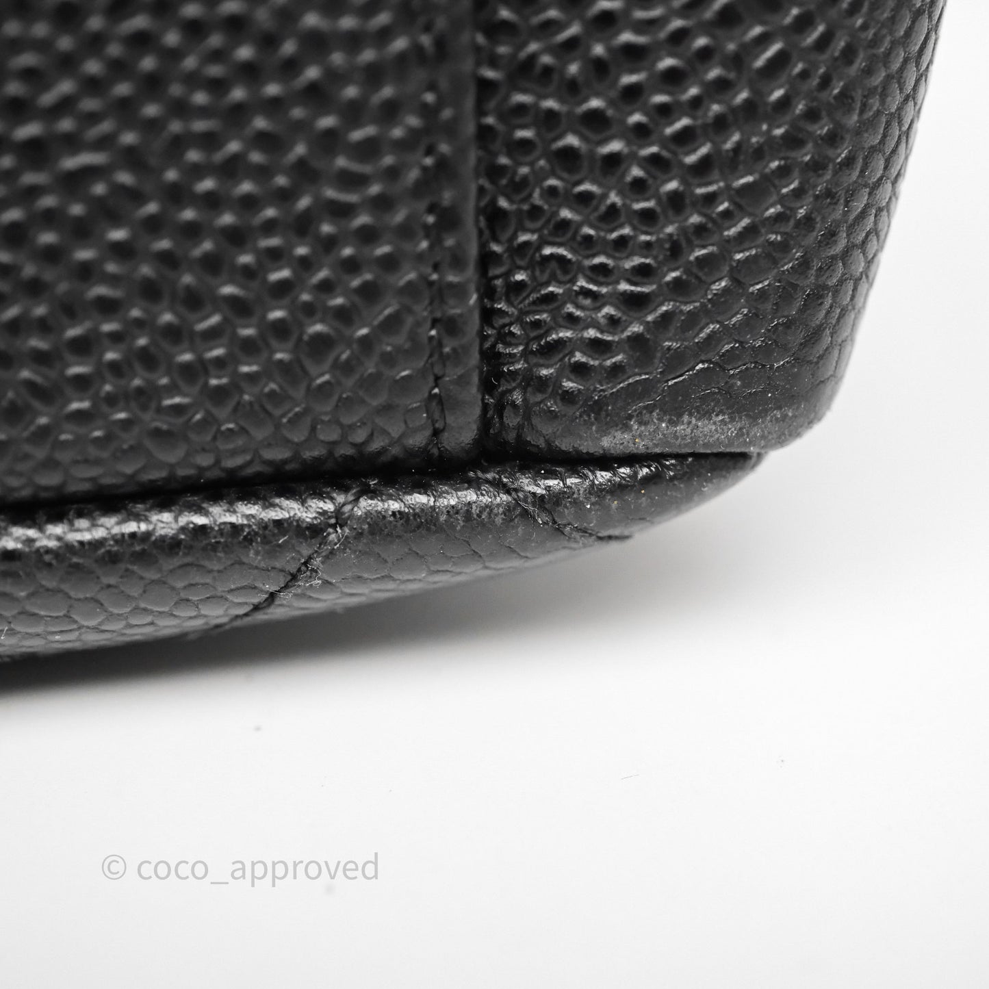 Chanel Vertical GST Black Caviar Gold Hardware