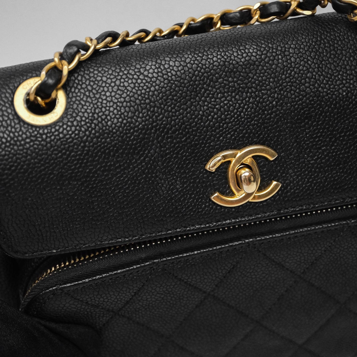 Chanel Chic Trip Flap Bag Black Caviar Gold Hardware