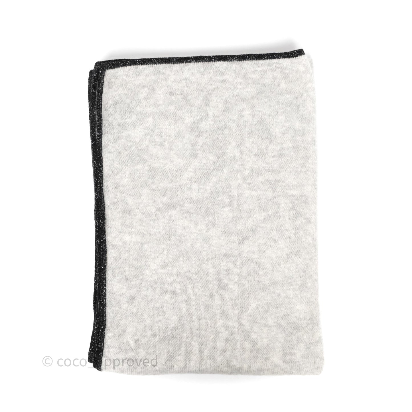 Chanel CC Cashmere Scarf Grey 23B