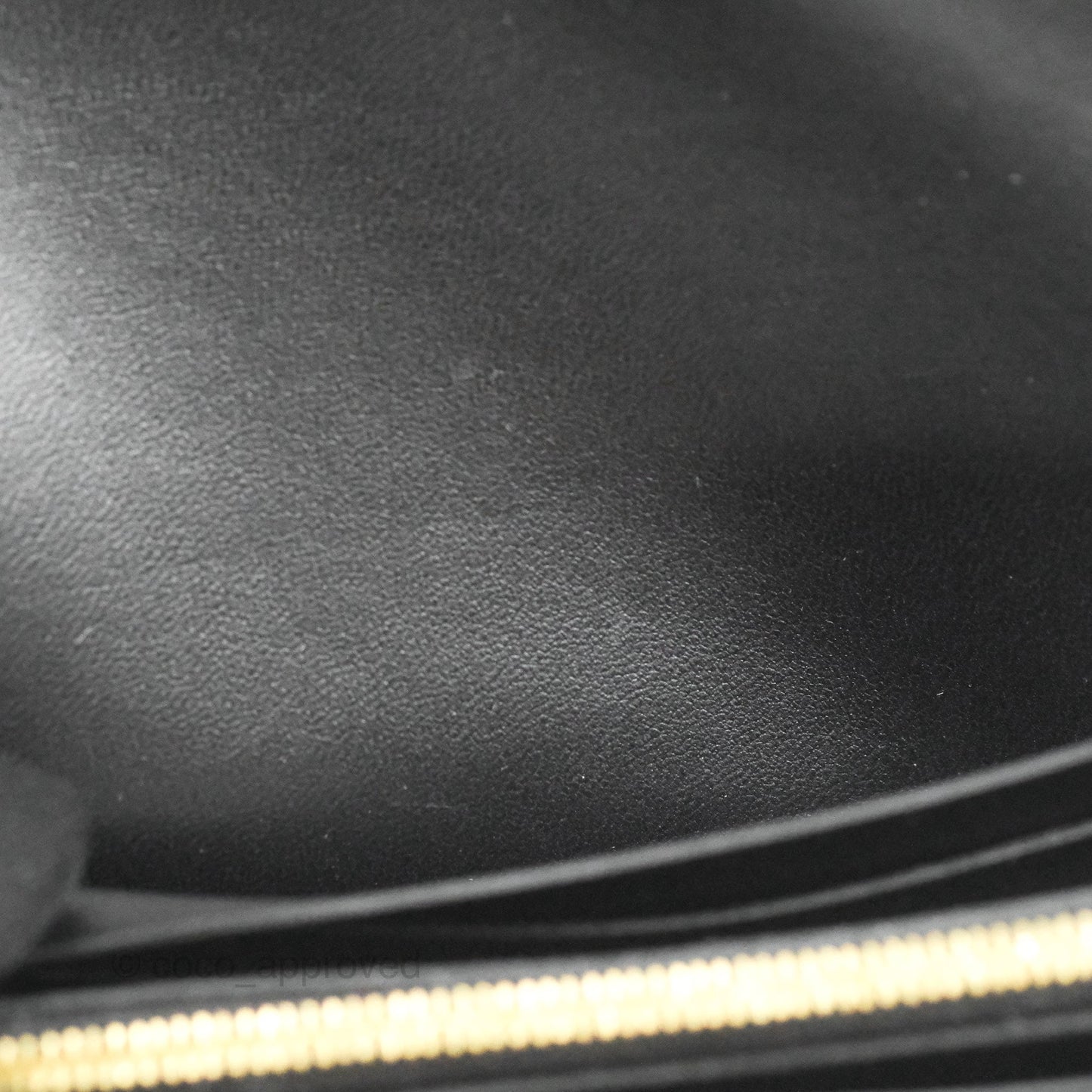 Hermès Constance Long Wallet Black Epsom Gold Hardware
