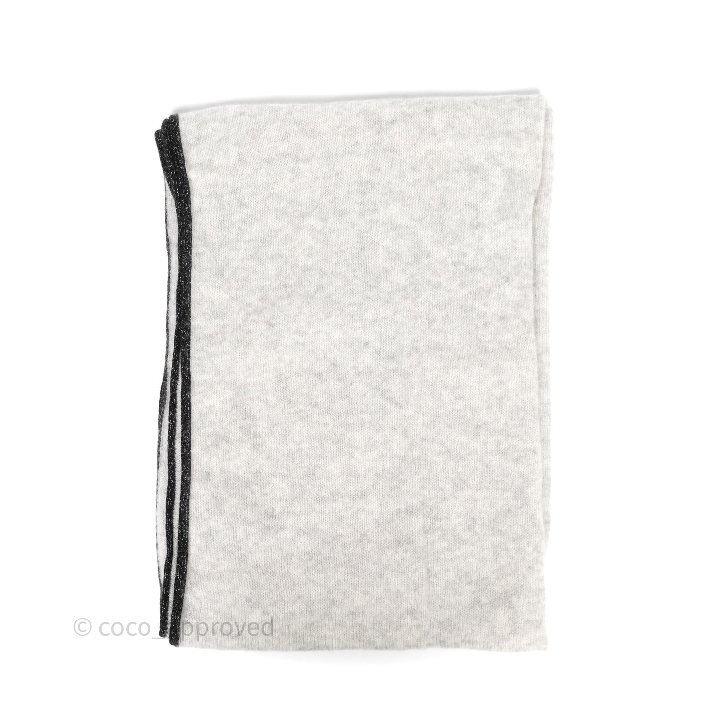 Chanel CC Cashmere Scarf Grey 23B