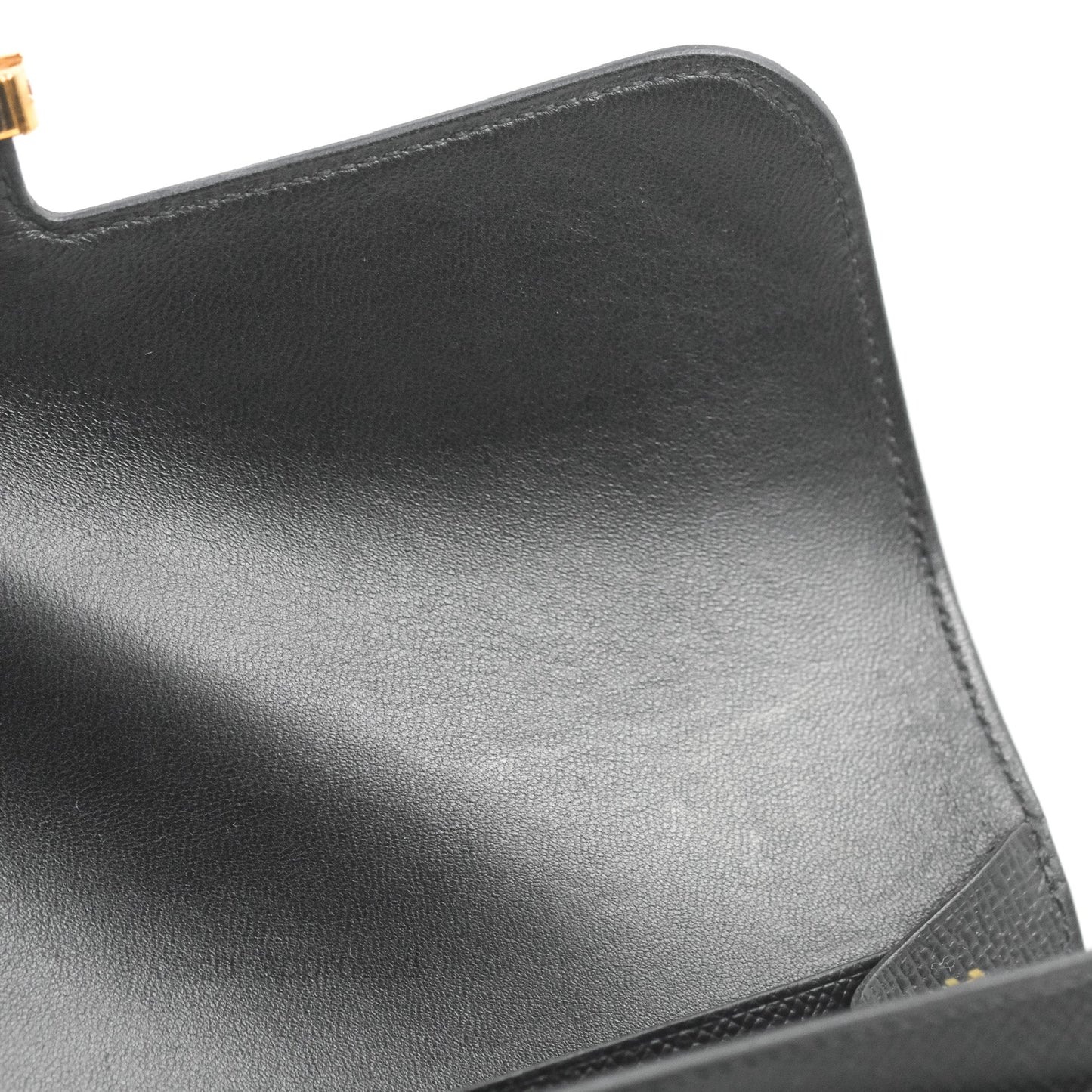 Hermès Constance Long Wallet Black Epsom Gold Hardware