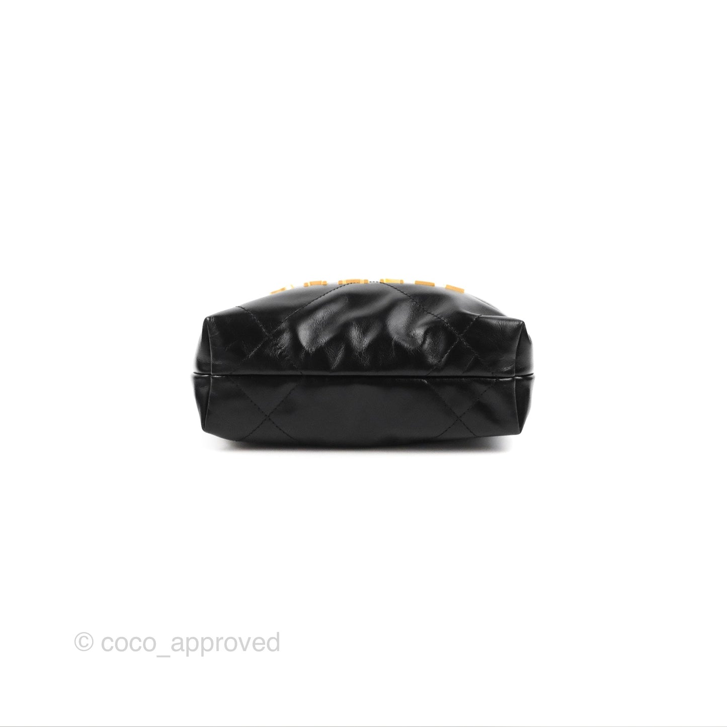 Chanel 22 Mini Bag Black Shiny Crumpled Calfskin