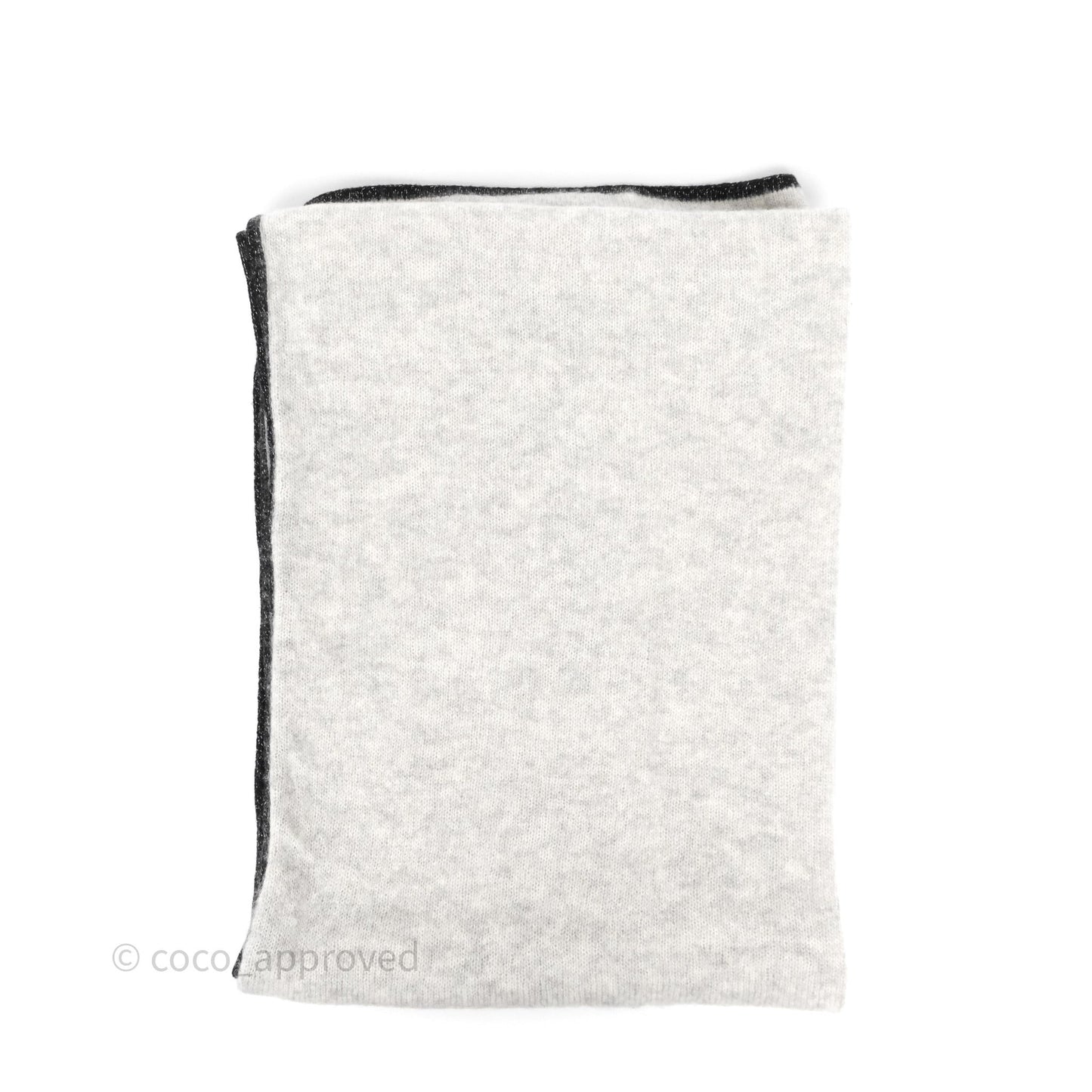 Chanel CC Cashmere Scarf Grey 23B