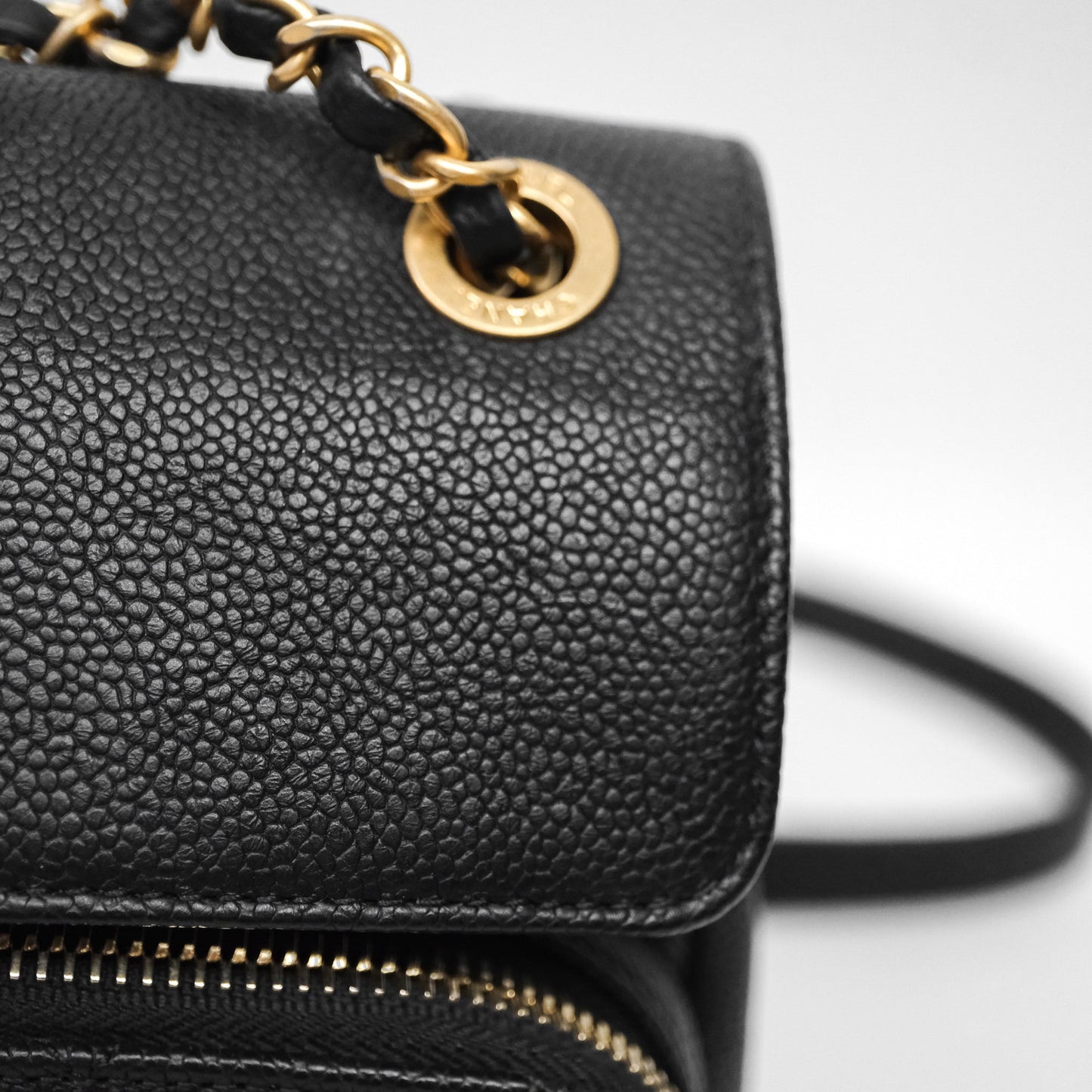 Chanel Chic Trip Flap Bag Black Caviar Gold Hardware