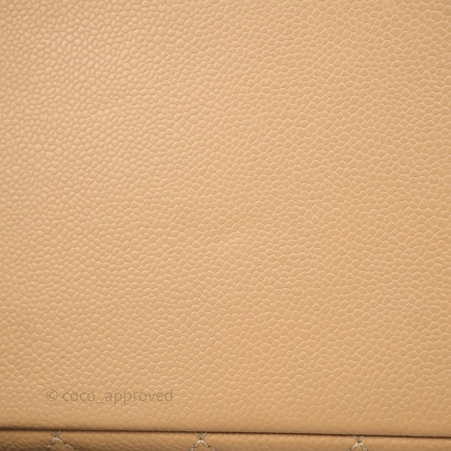 Chanel GST Beige Caviar Gold Hardware