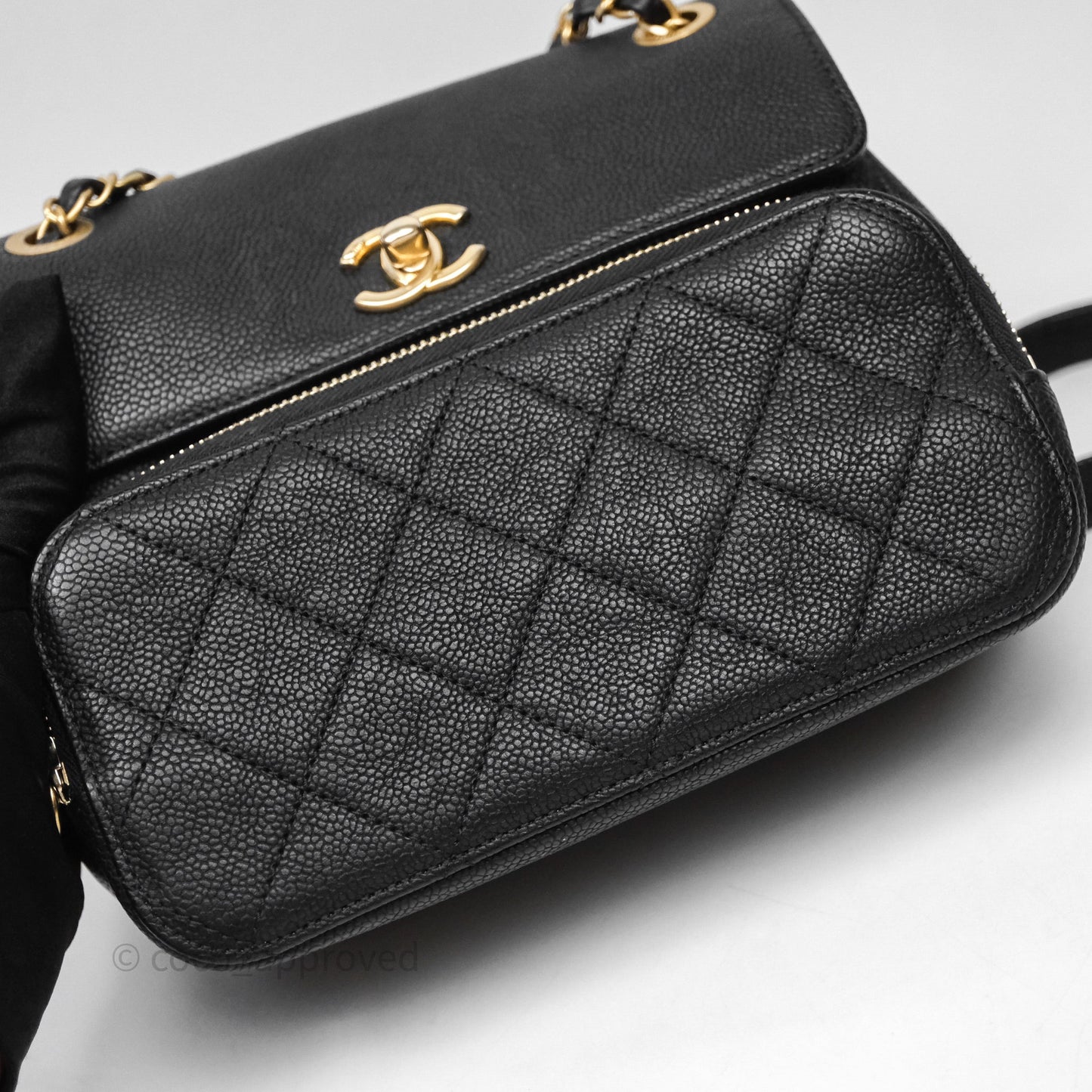 Chanel Chic Trip Flap Bag Black Caviar Gold Hardware