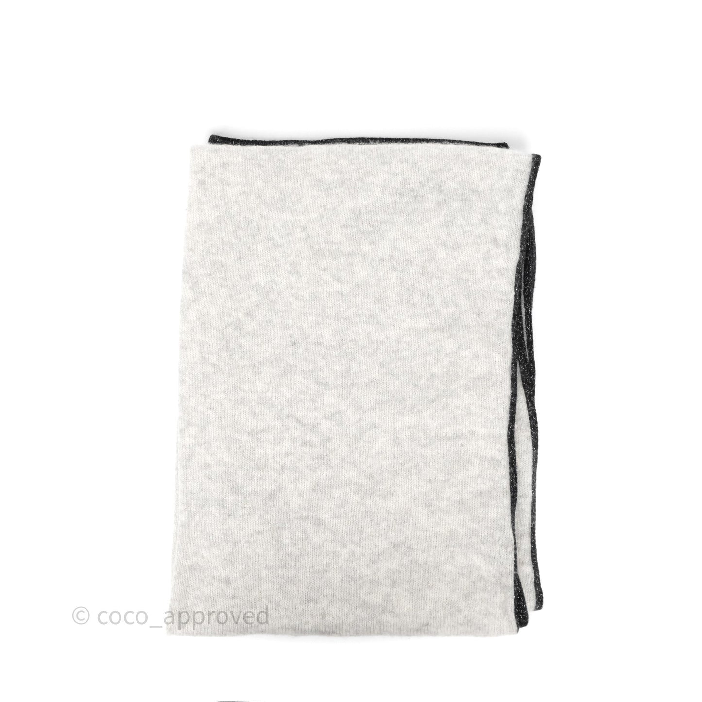 Chanel CC Cashmere Scarf Grey 23B