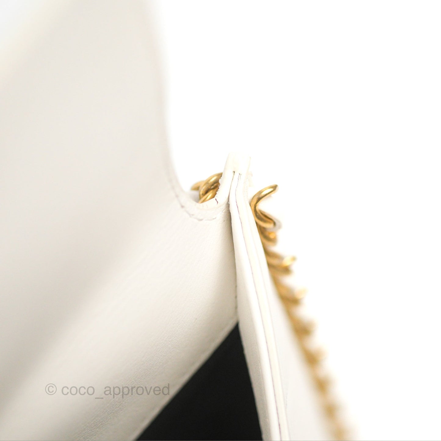 Chanel Hobo Bag White Calfskin Aged Gold Hardware 21S