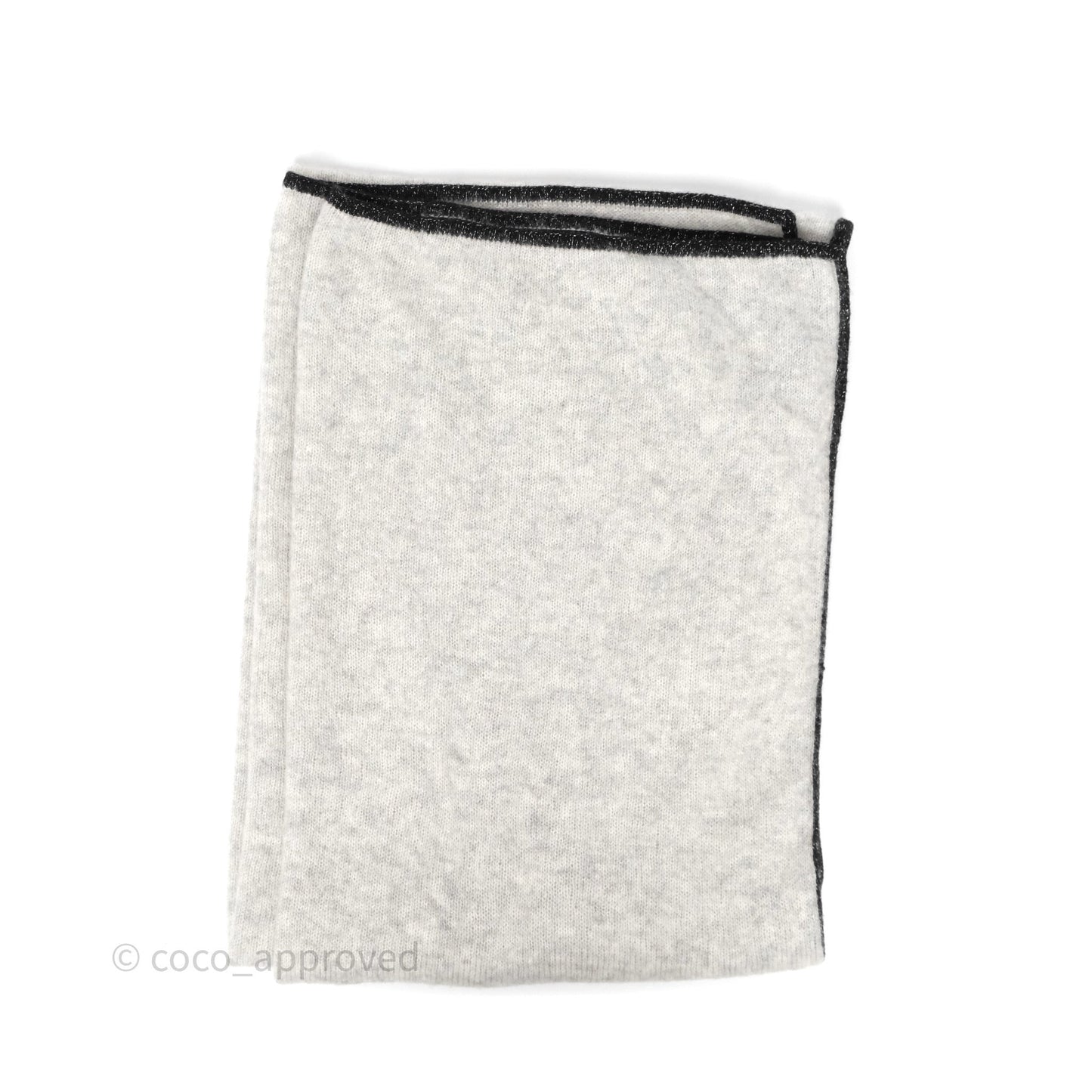 Chanel CC Cashmere Scarf Grey 23B