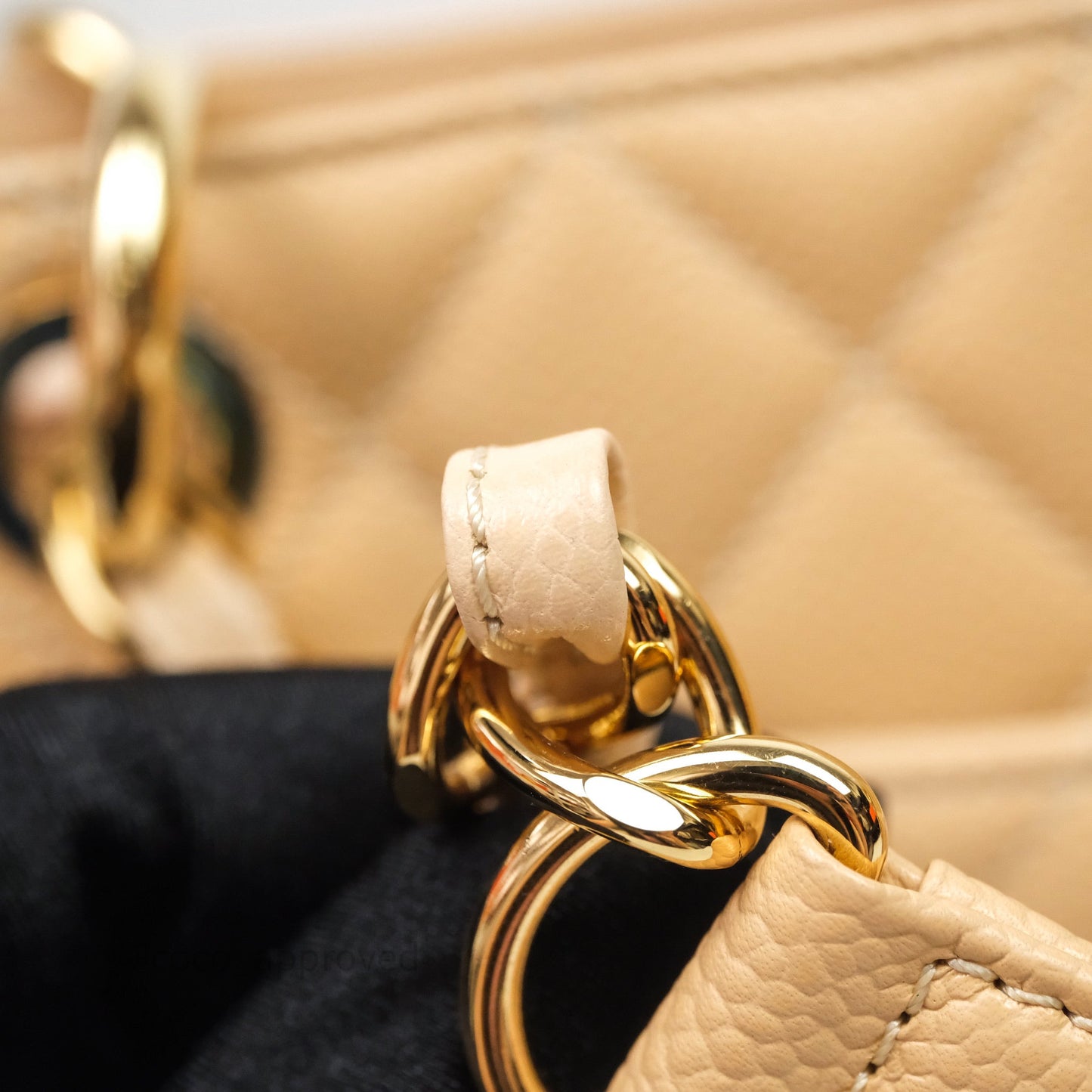Chanel GST Beige Caviar Gold Hardware