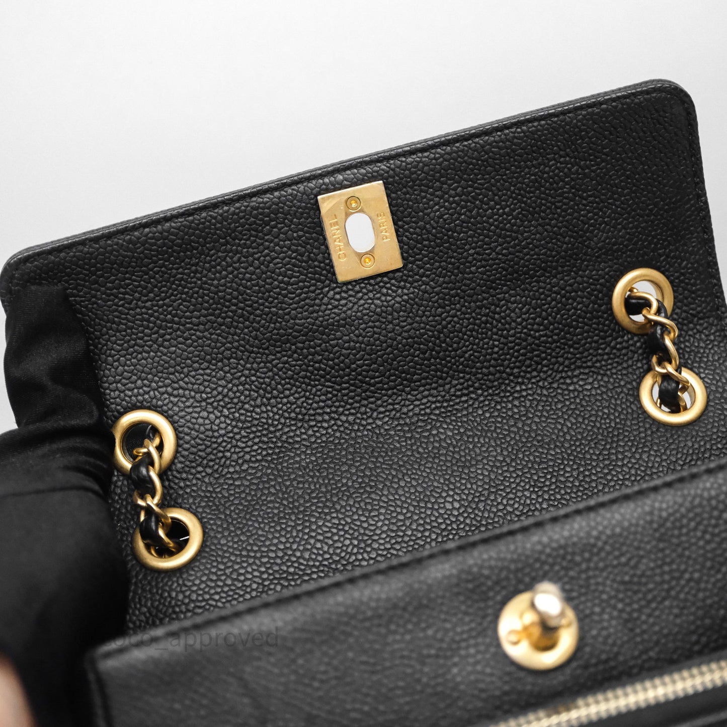 Chanel Chic Trip Flap Bag Black Caviar Gold Hardware