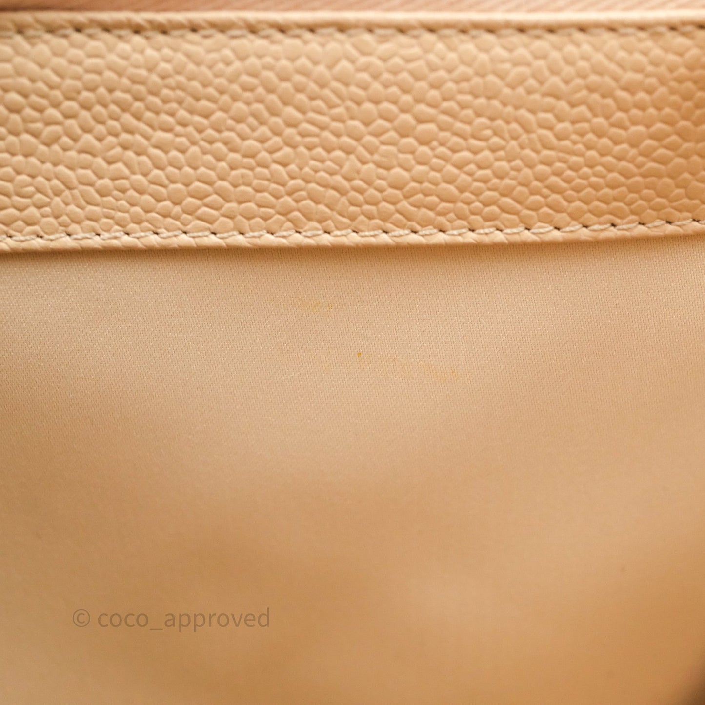 Chanel GST Beige Caviar Gold Hardware