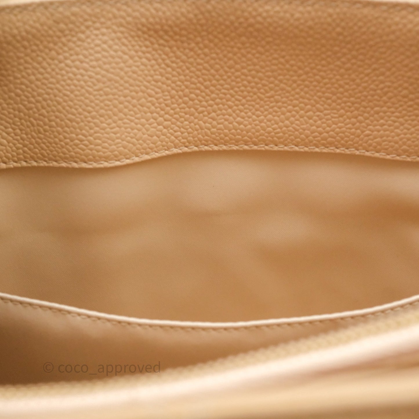 Chanel GST Beige Caviar Gold Hardware