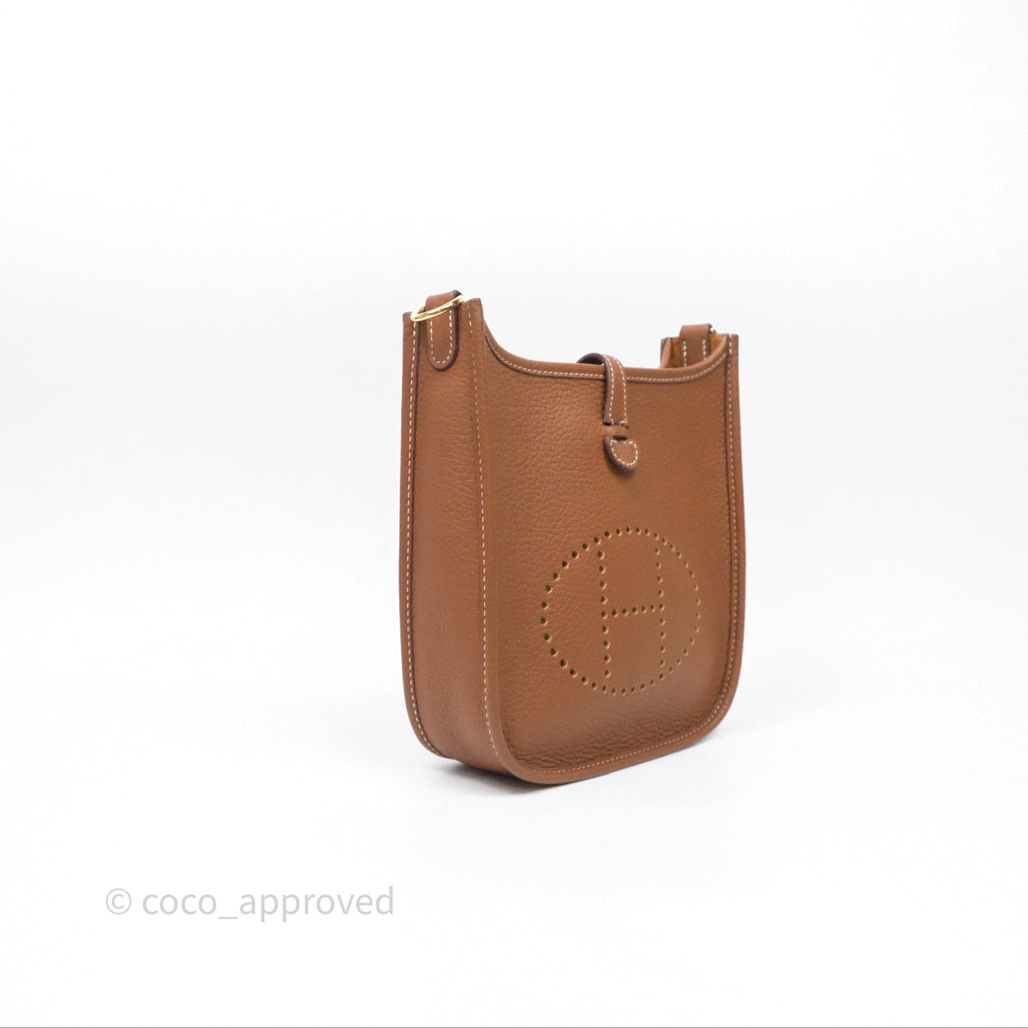 Hermès Mini Evelyne 16 Gold 37 Clemence Gold Hardware