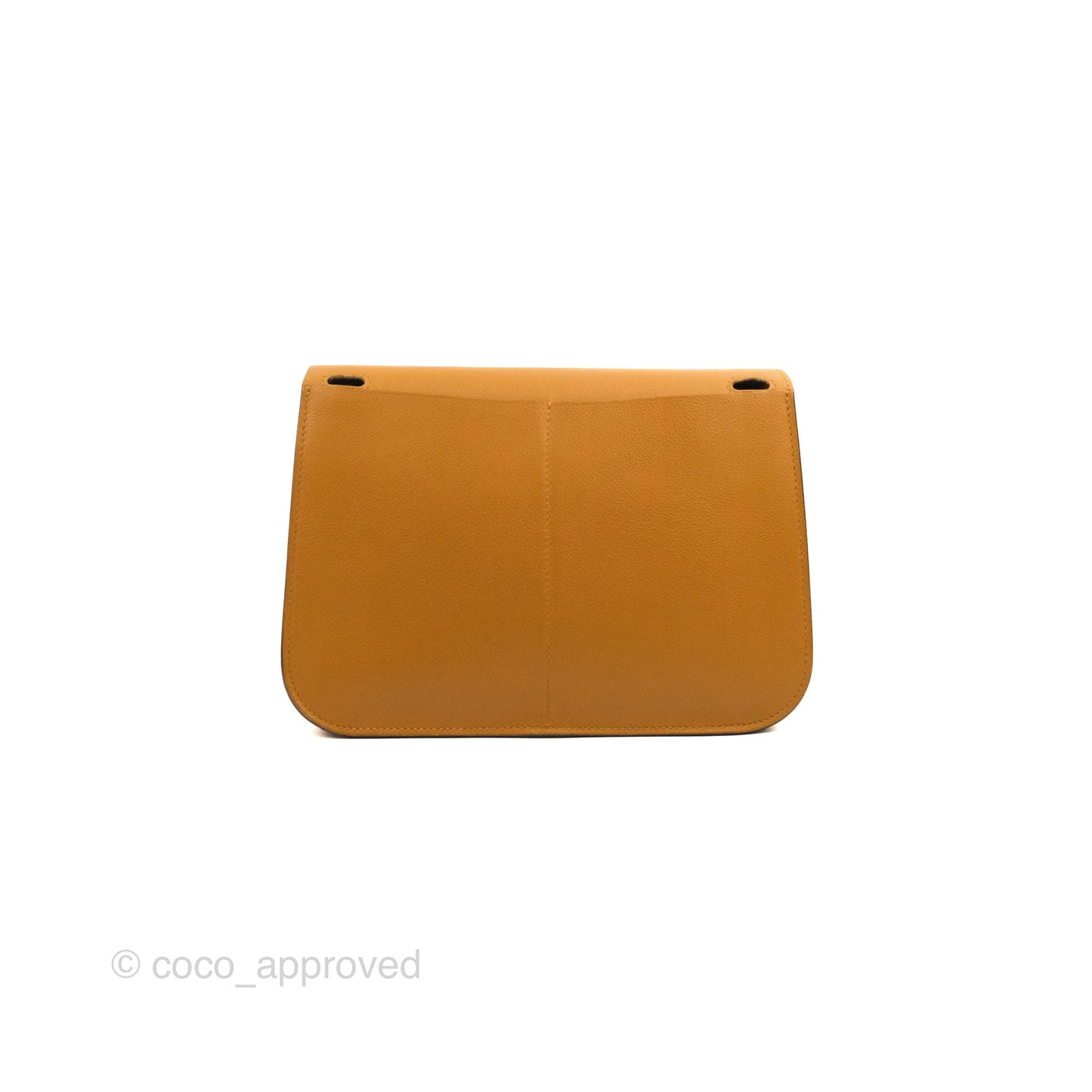 Hermès Halzan 25 Caramel Evercolour Gold Hardware