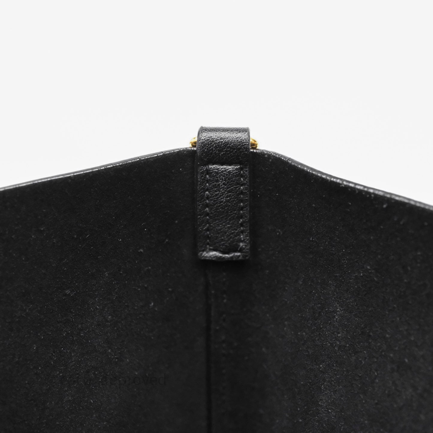 Saint Laurent Calfskin Shopping Tote Bag Black Gold Hardware