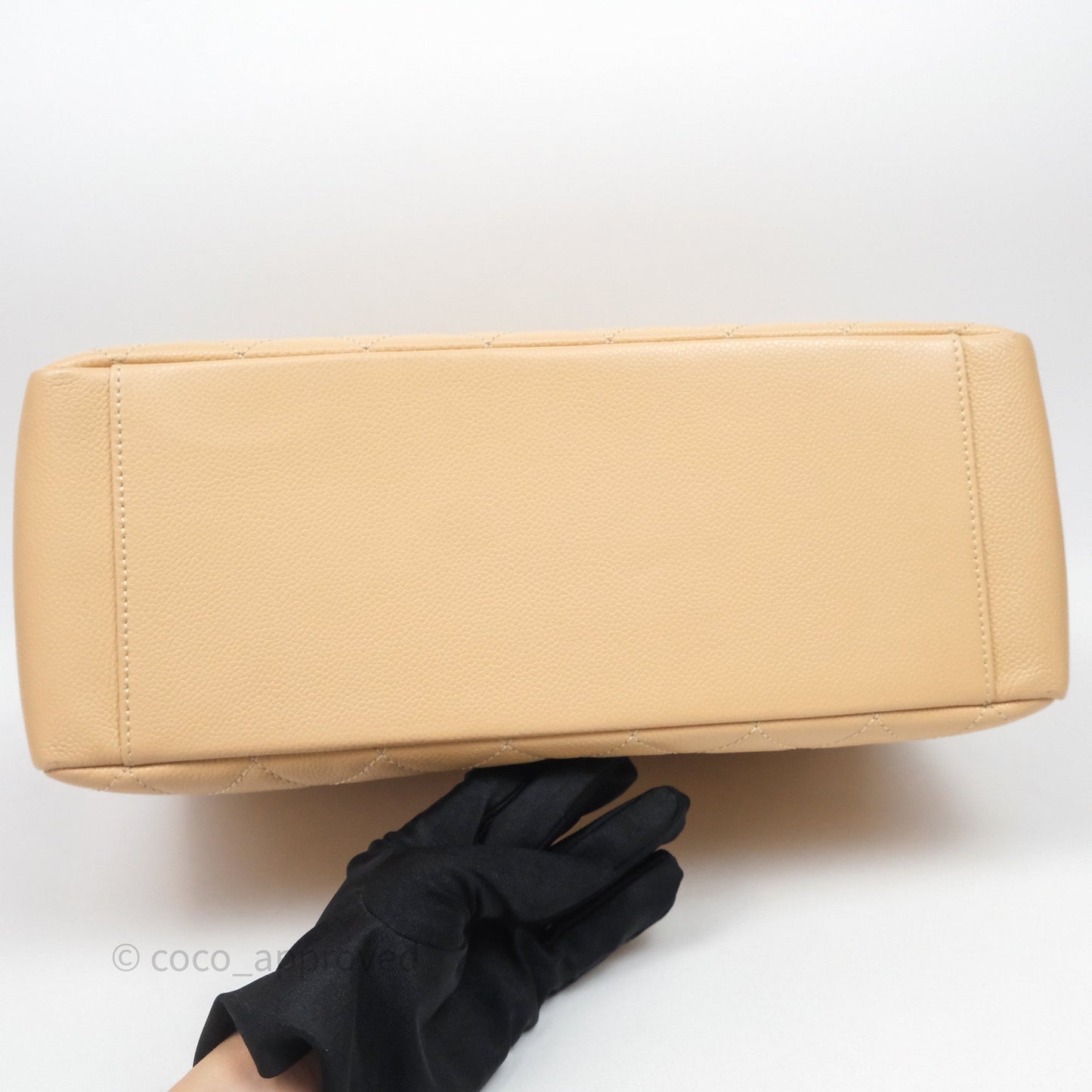 Chanel GST Beige Caviar Gold Hardware