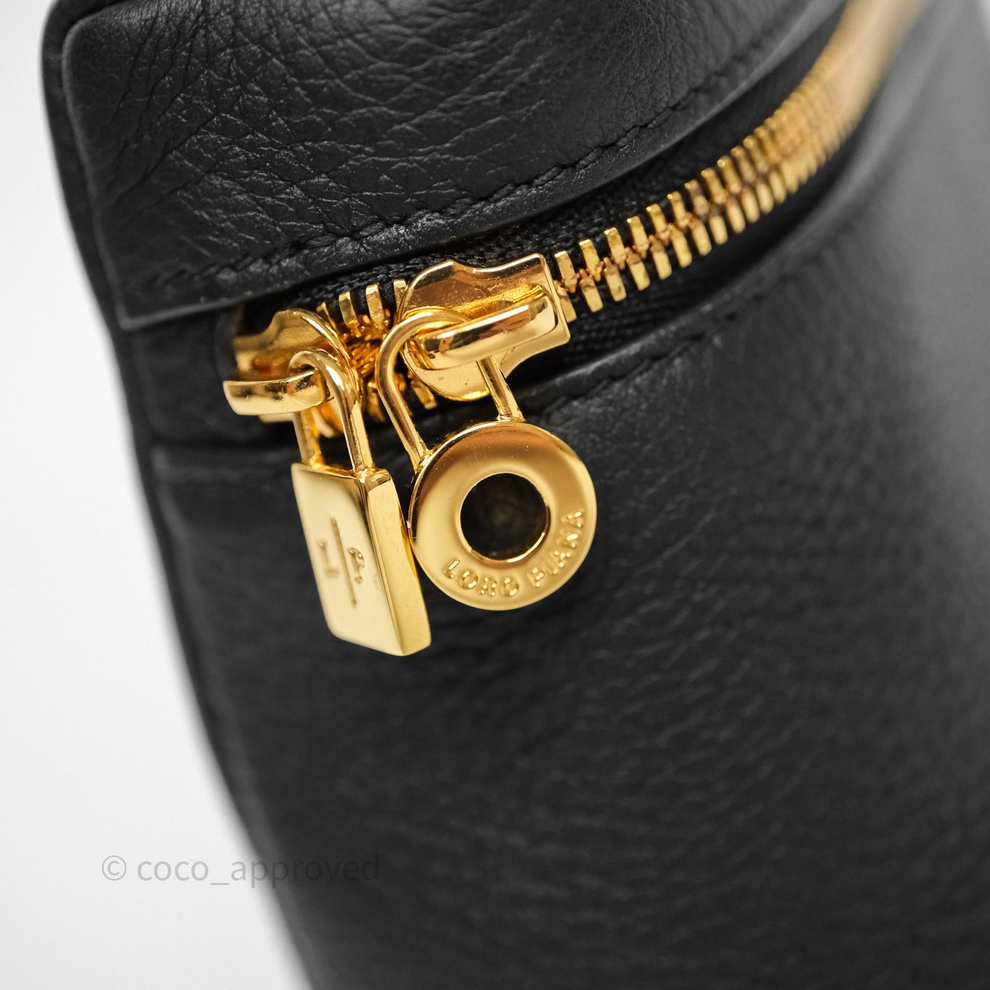 Loro Piana Extra Pocket L19 Black Grained Calfskin
