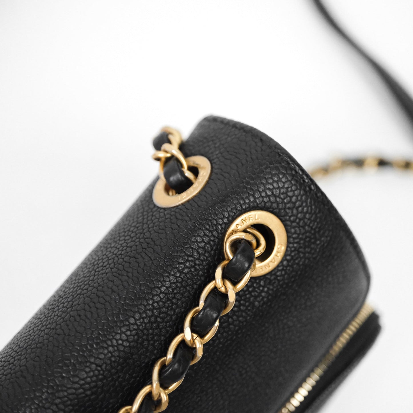 Chanel Chic Trip Flap Bag Black Caviar Gold Hardware
