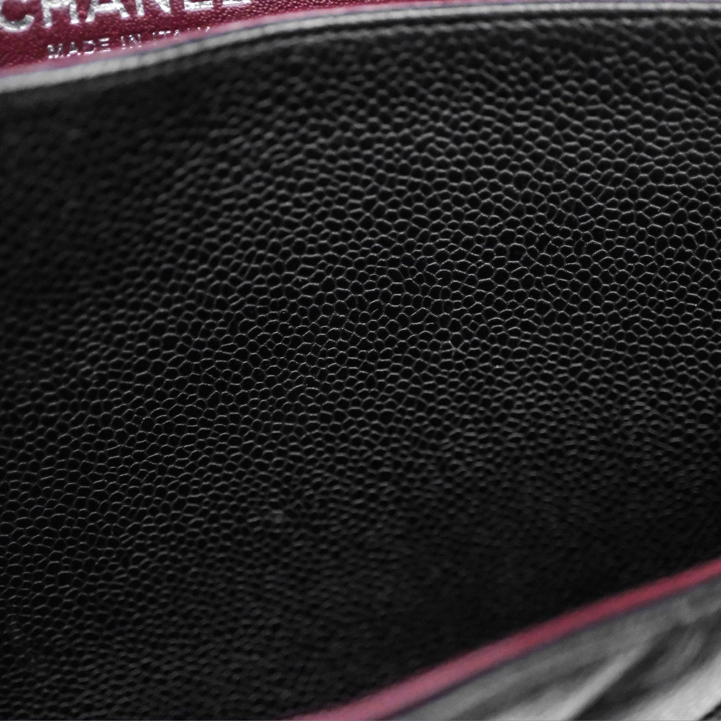 Chanel Quilted Maxi Double Flap Black Caviar Silver Hardware