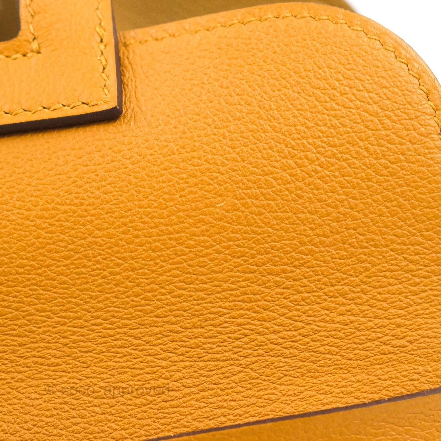 Hermès Halzan 25 Caramel Evercolour Gold Hardware