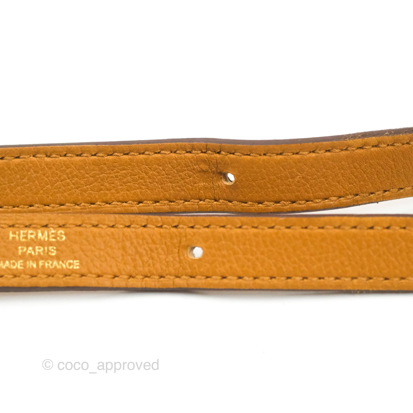 Hermès Halzan 25 Caramel Evercolour Gold Hardware