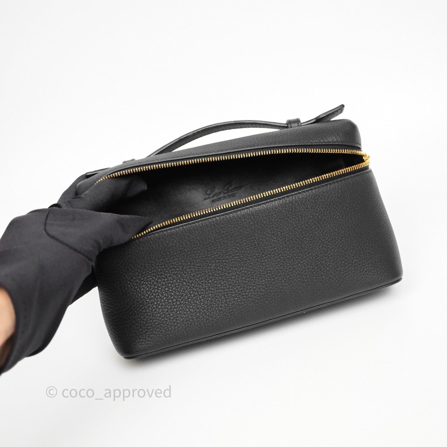 Loro Piana Extra Pocket L19 Black Grained Calfskin