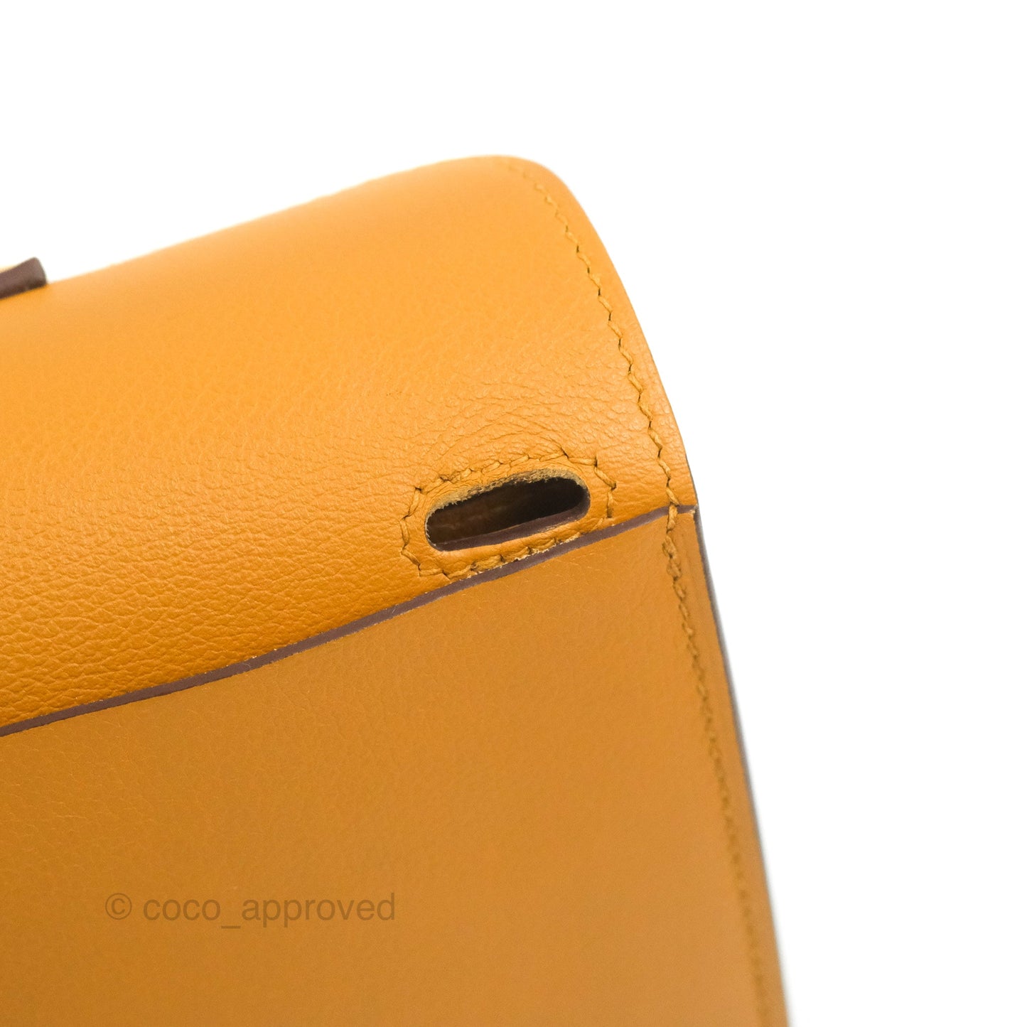 Hermès Halzan 25 Caramel Evercolour Gold Hardware