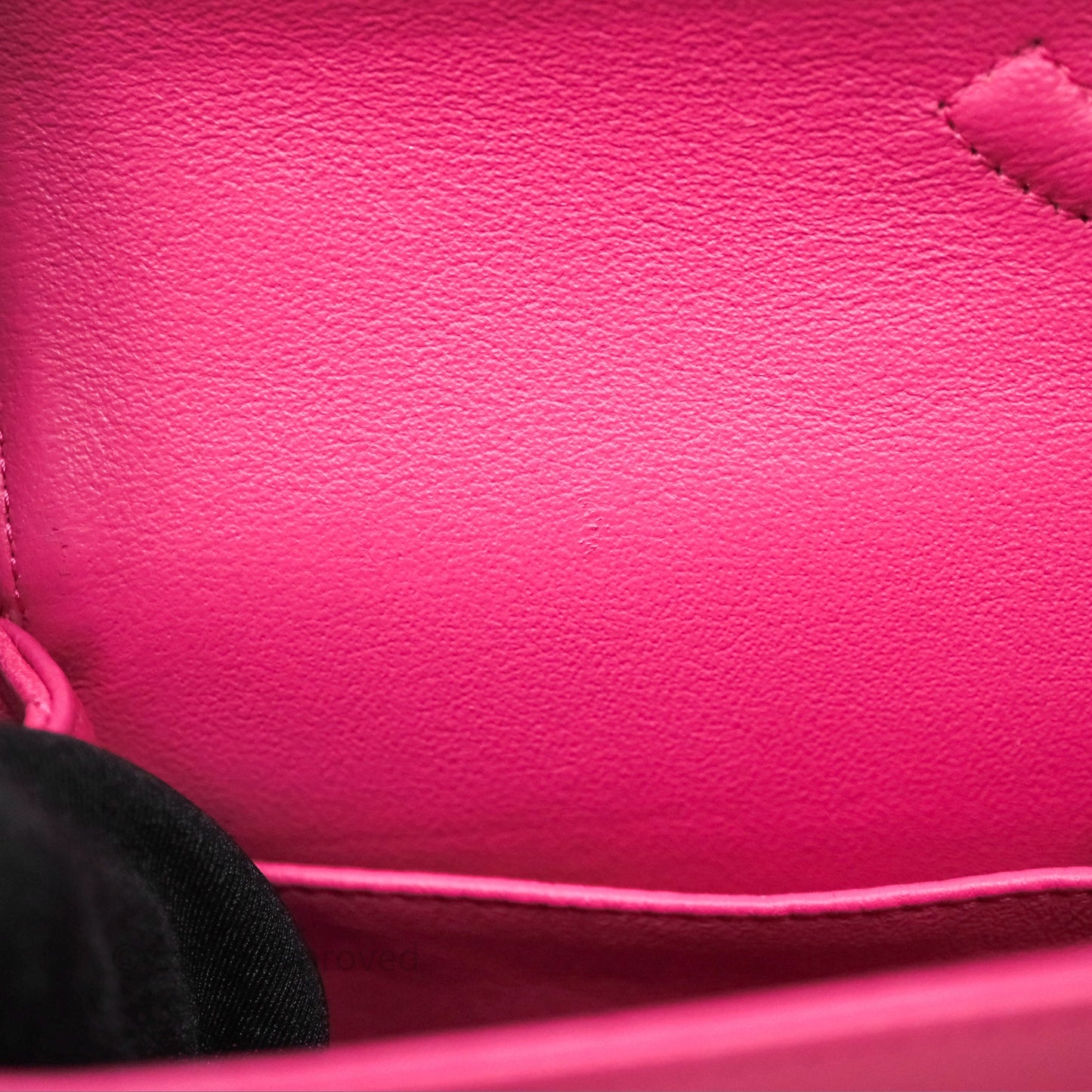Chanel Classic M/L Medium Flap Quilted Hot Pink Lambskin Silver Hardware