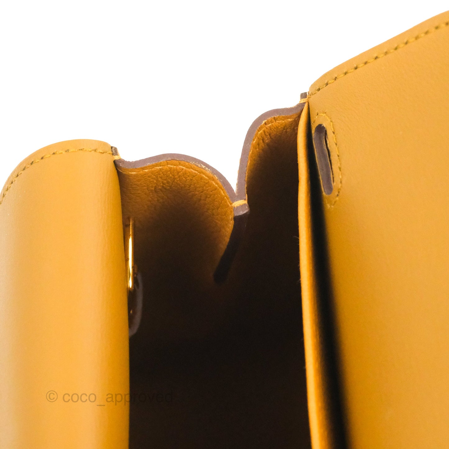 Hermès Halzan 25 Caramel Evercolour Gold Hardware