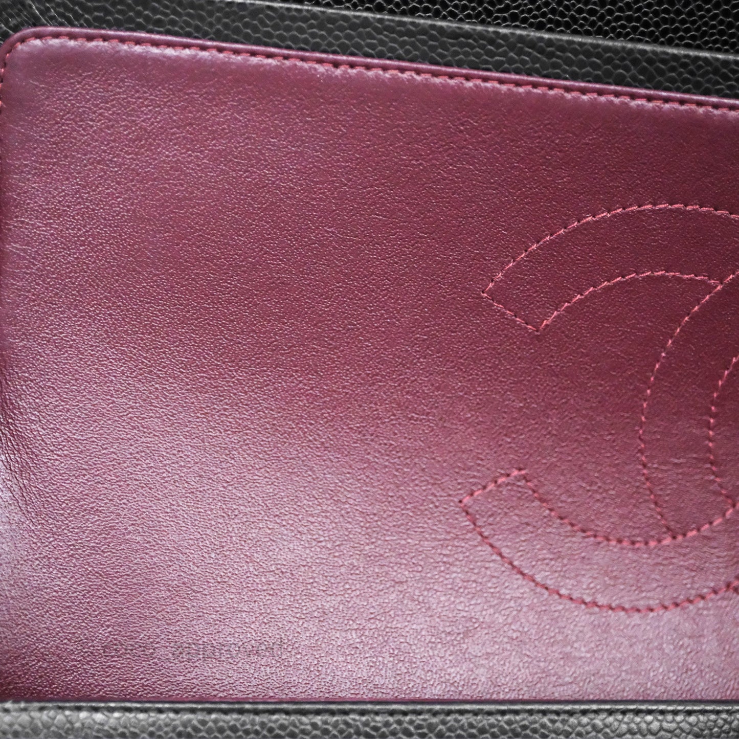 Chanel Quilted Maxi Double Flap Black Caviar Silver Hardware