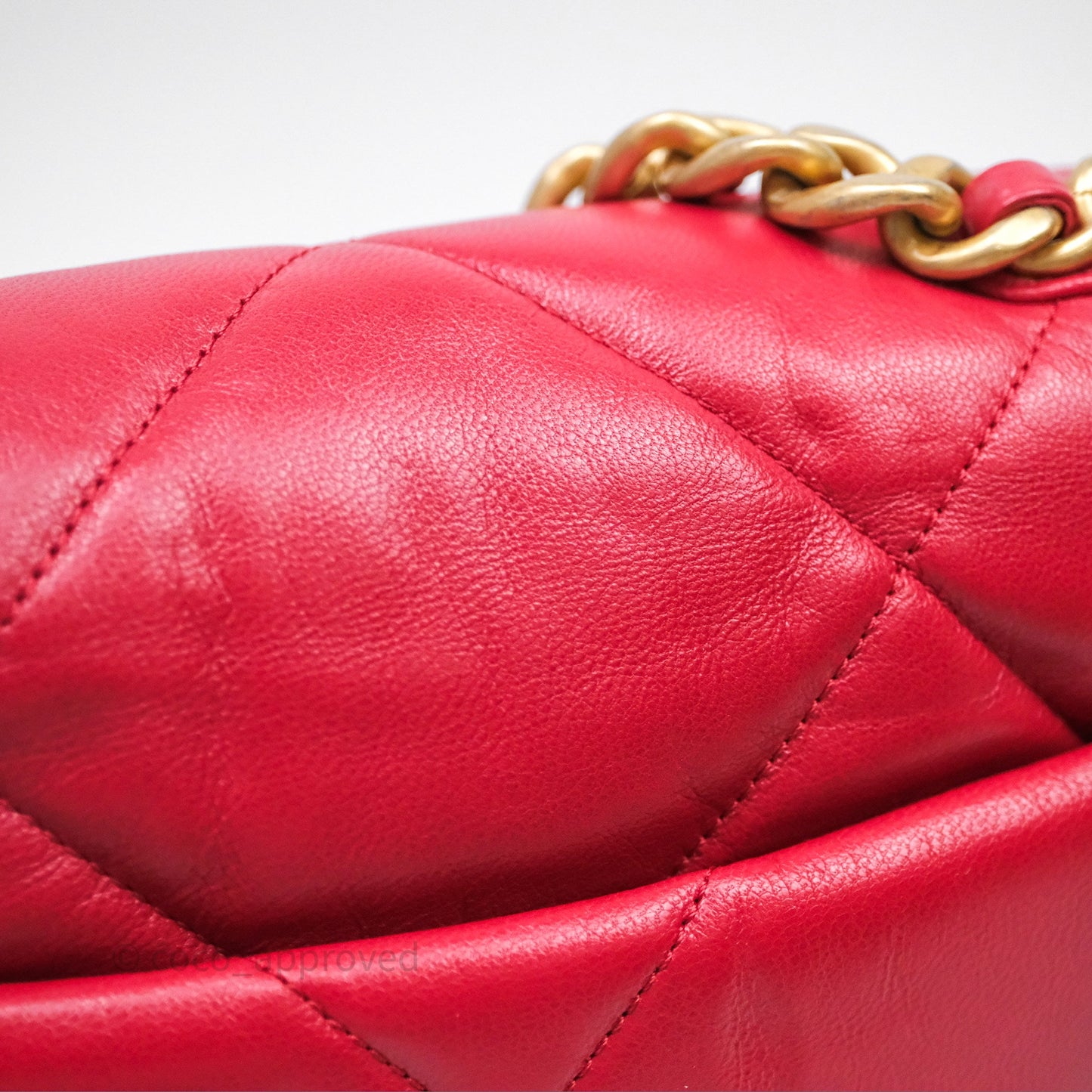 Chanel 19 Small Red Mixed Hardware