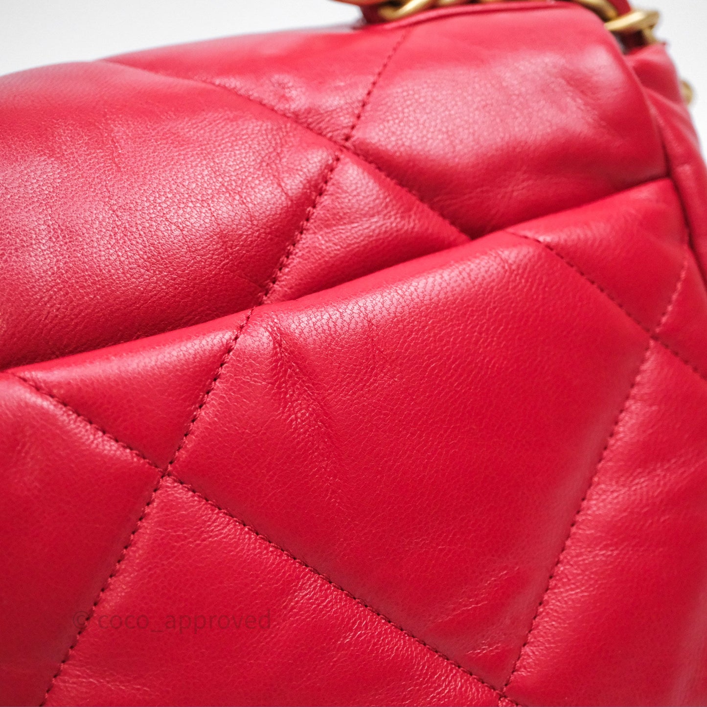 Chanel 19 Small Red Mixed Hardware
