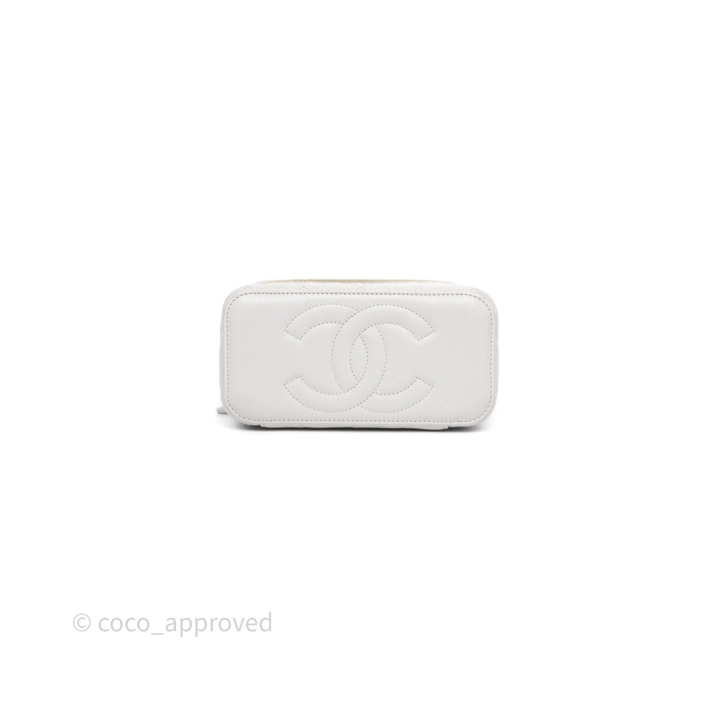 Chanel Vanity with Chain Grey Caviar Gold Hardware