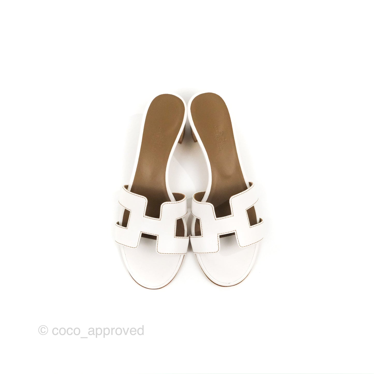 Hermès Oasis White Sandals Size 36.5