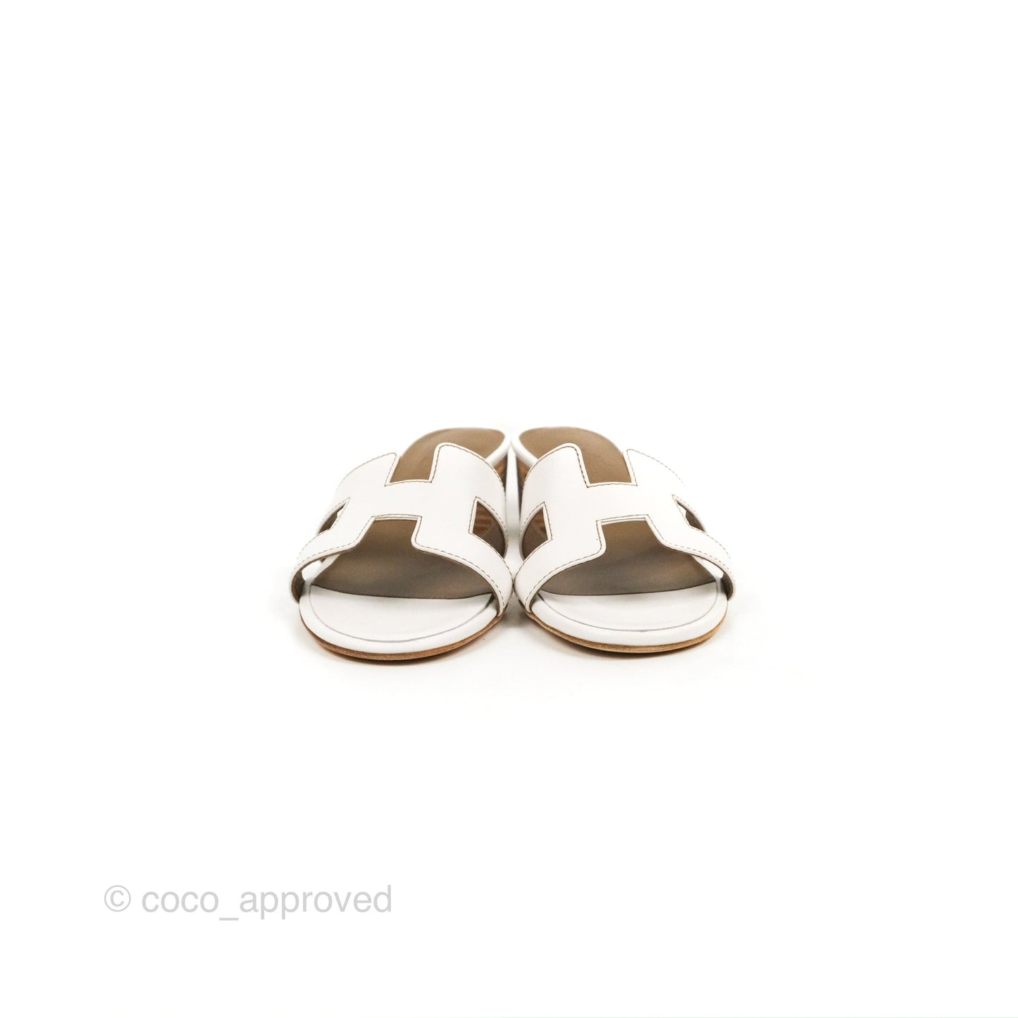 Hermès Oasis White Sandals Size 36.5